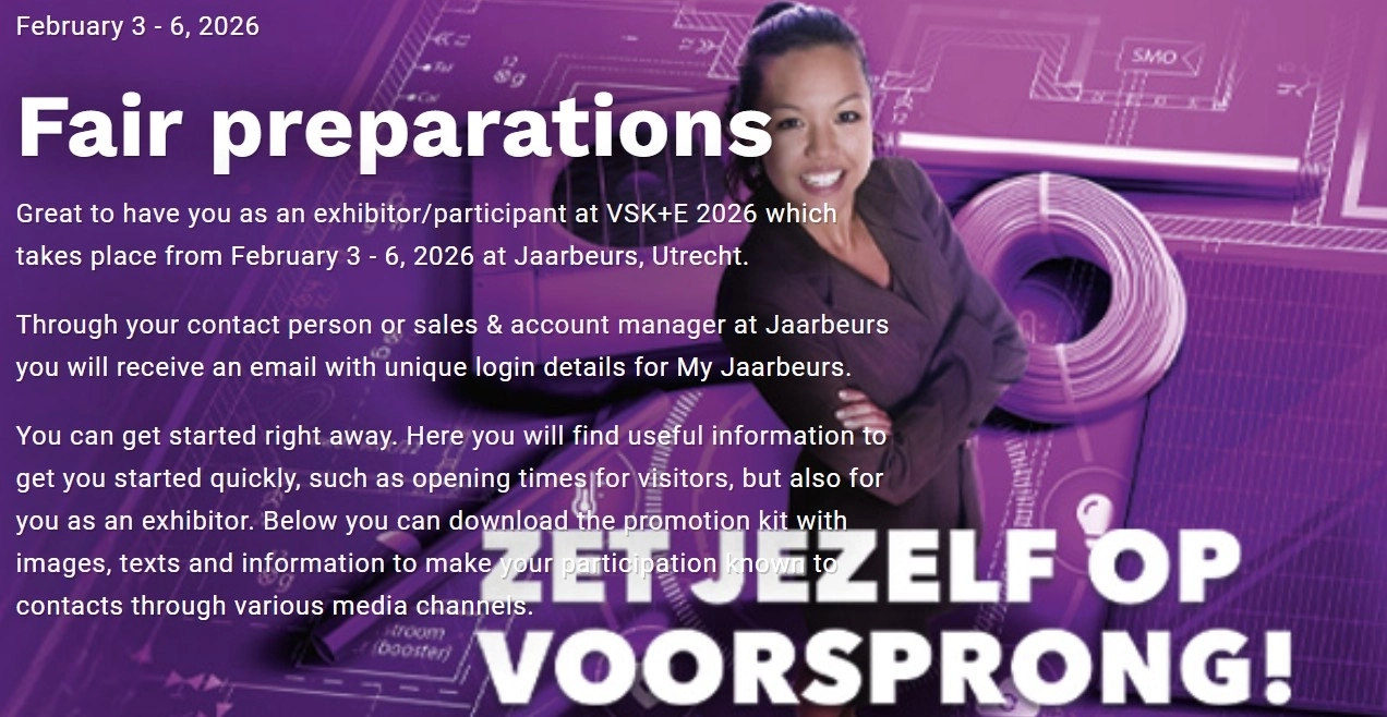 Our products will make their debut at the VSK 2026 Fair in Utrecht (3-6 February)